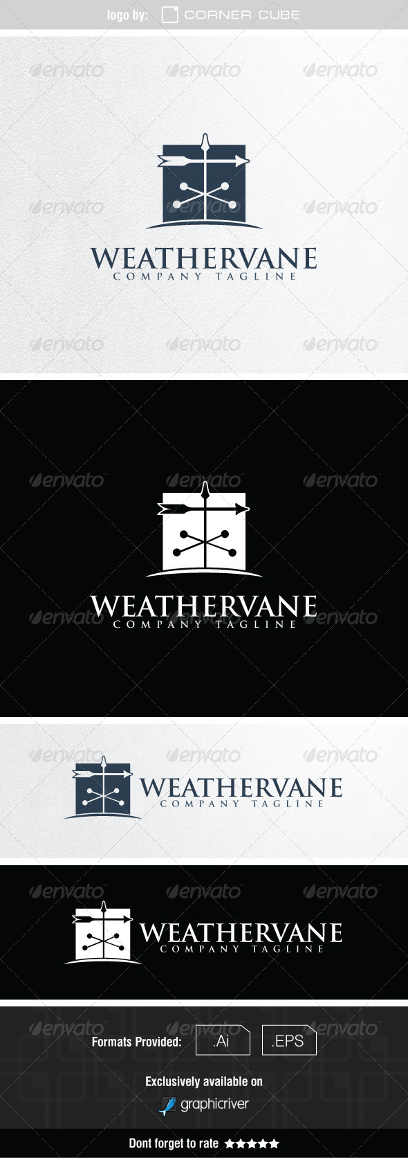 GraphicRiver Weathervane Logo 7550492 GraphicRiver Weathervane Logo 7550492