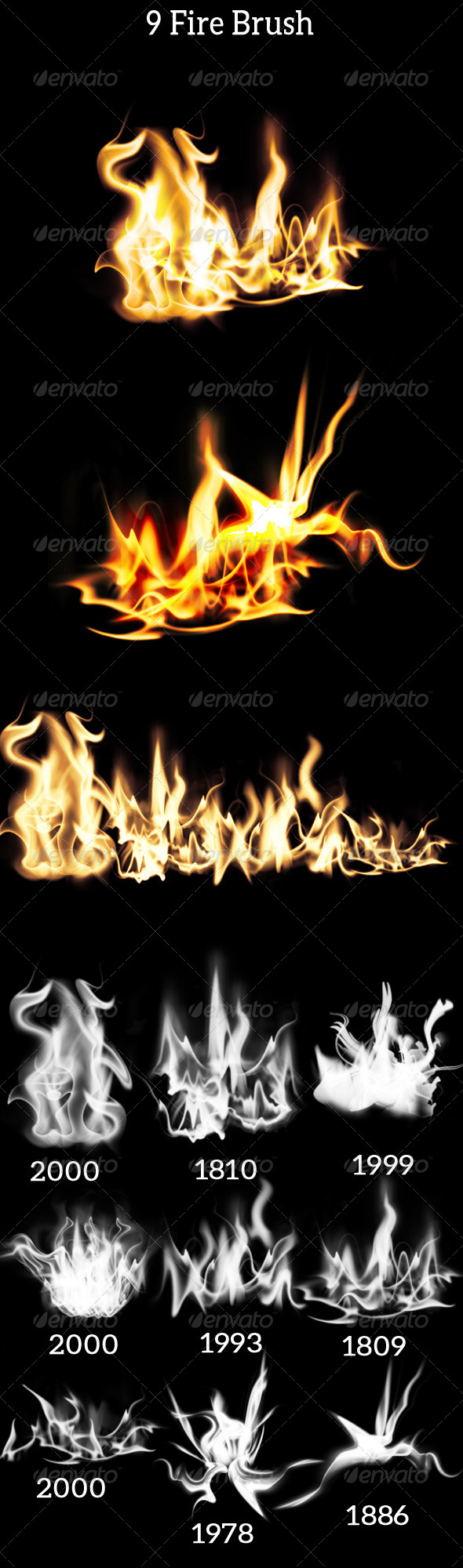 GraphicRiver 9 Fire Brush 7552656 GraphicRiver 9 Fire Brush 7552656
