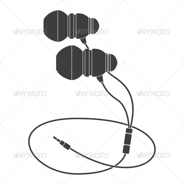 GraphicRiver Black Headphones 7554816 GraphicRiver Black Headphones 7554816
