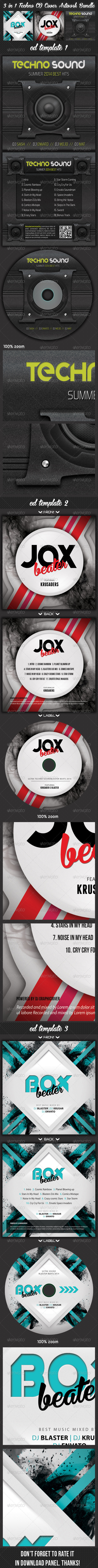 GraphicRiver 3 in 1 Techno CD Cover Artwork Bundle 7555683 GraphicRiver 3 in 1 Techno CD Cover Artwork Bundle 7555683