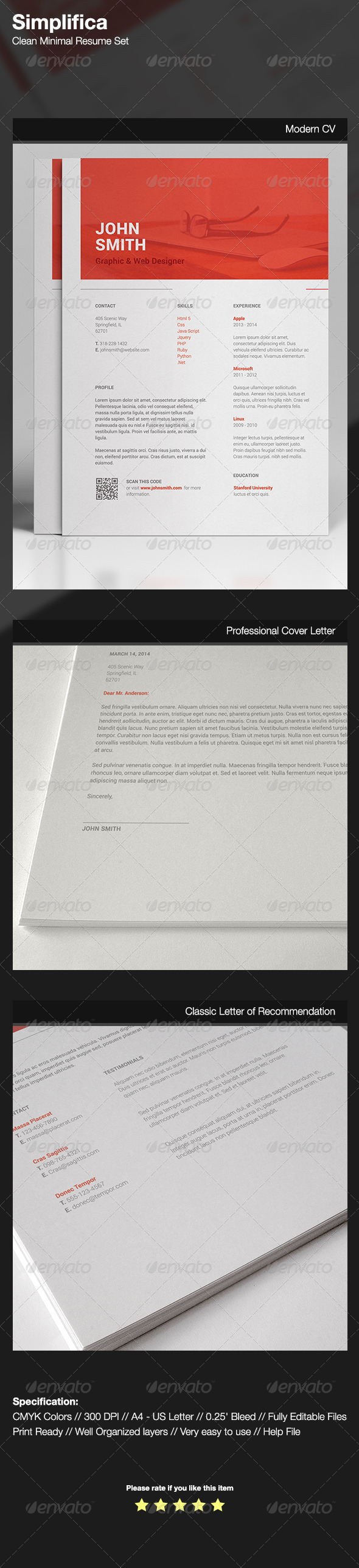 GraphicRiver Simplifica Clean Minimal Resume Set 7556183 GraphicRiver Simplifica Clean Minimal Resume Set 7556183