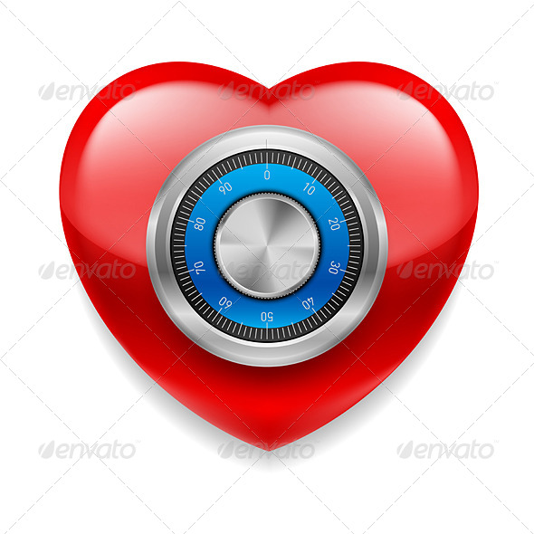 GraphicRiver Red Safe Heart 7561860 GraphicRiver Red Safe Heart 7561860