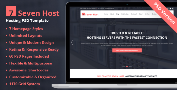 ThemeForest Seven Host Hosting PSD Template 7563417 ThemeForest Seven Host Hosting PSD Template 7563417