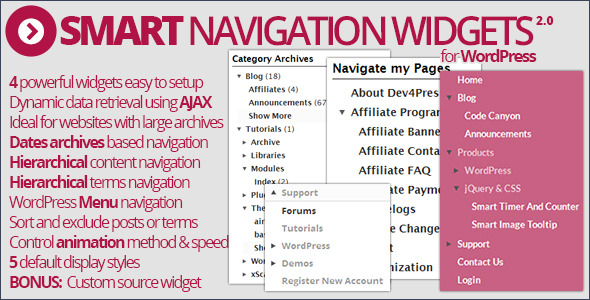 Smart Navigation Widgets - CodeCanyon Item for Sale