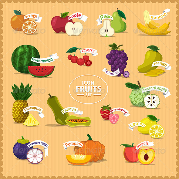 GraphicRiver Illustrate of Fruits 7530803 GraphicRiver Illustrate of Fruits 7530803