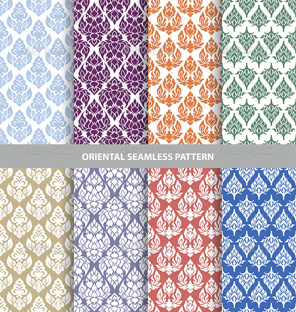 GraphicRiver Oriental Seamless Patterns 7565757 GraphicRiver Oriental Seamless Patterns 7565757