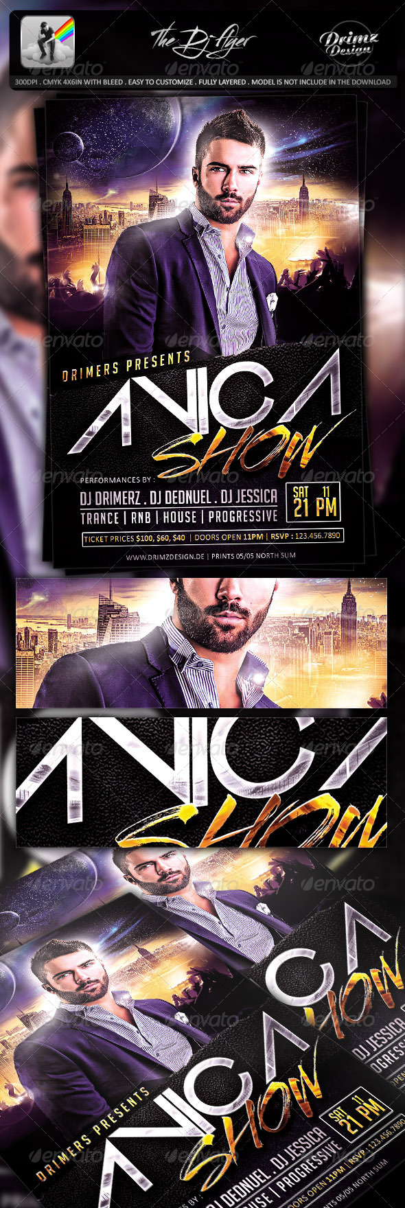 GraphicRiver The DJ Flyer 7570696 GraphicRiver The DJ Flyer 7570696