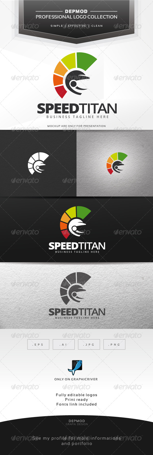 GraphicRiver Speed Titan Logo 7572210 GraphicRiver Speed Titan Logo 7572210
