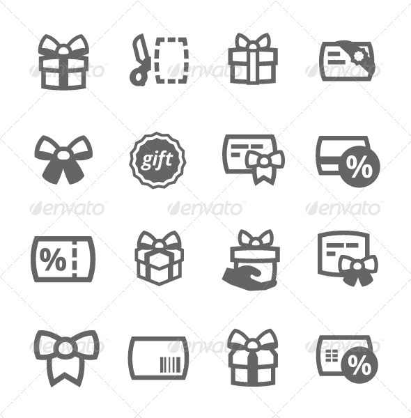 GraphicRiver Gifts Icons 7573587 GraphicRiver Gifts Icons 7573587