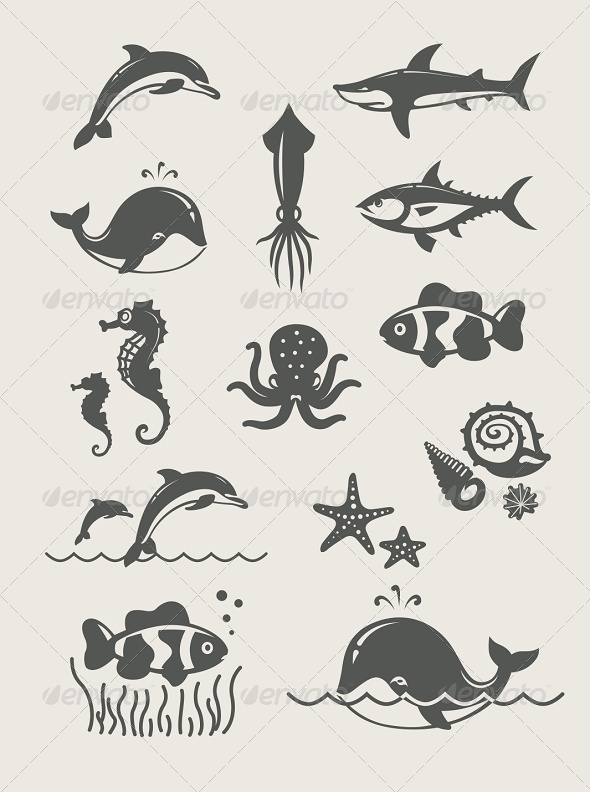 GraphicRiver Ocean and Sea Fishes 7574242 GraphicRiver Ocean and Sea Fishes 7574242