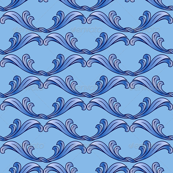 GraphicRiver Blue Floral Background 7574954 GraphicRiver Blue Floral Background 7574954