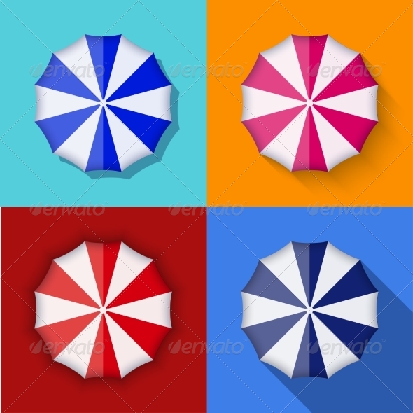 GraphicRiver Modern Umbrella Icons Set 7575086 GraphicRiver Modern Umbrella Icons Set 7575086