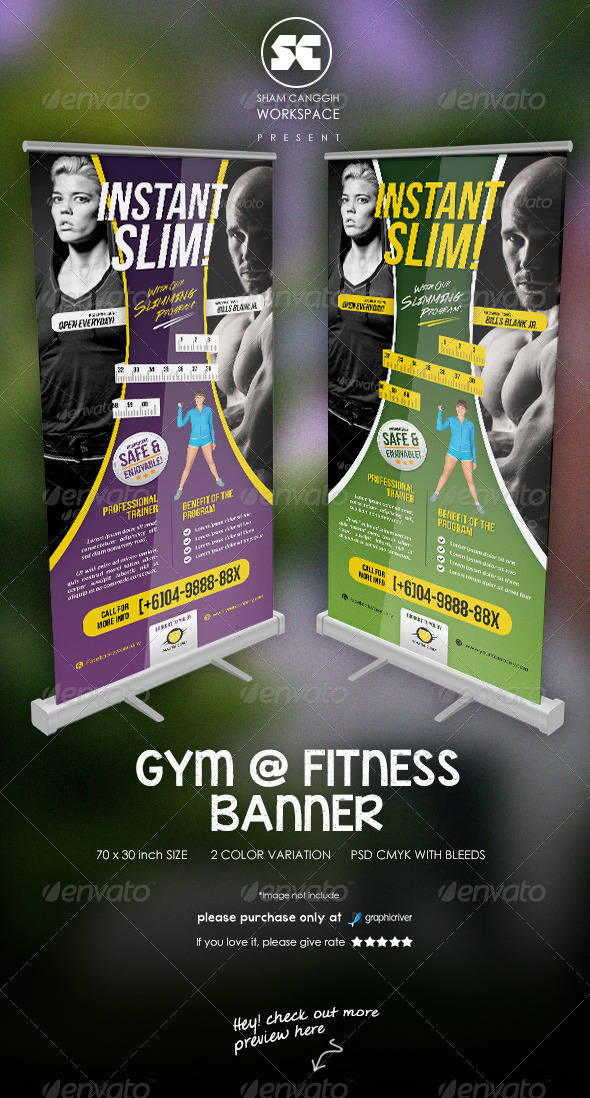 GraphicRiver Fitness And Gym Banner 7576799 GraphicRiver Fitness And Gym Banner 7576799