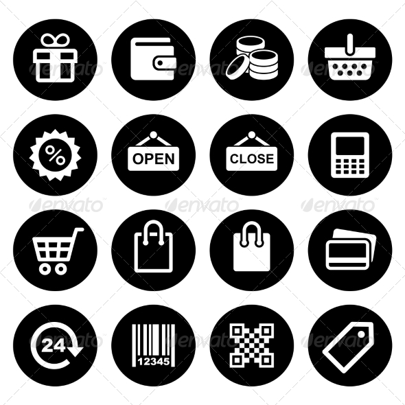GraphicRiver Shopping Icons set 7577501 GraphicRiver Shopping Icons set 7577501