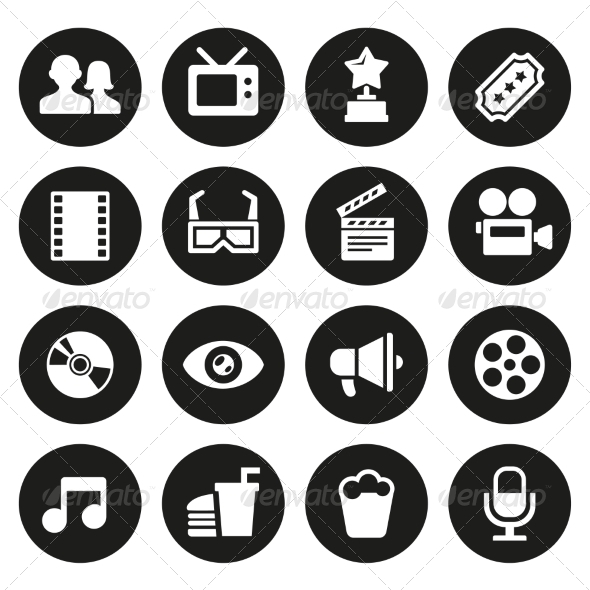 GraphicRiver Movie Icons Set 7580639 GraphicRiver Movie Icons Set 7580639
