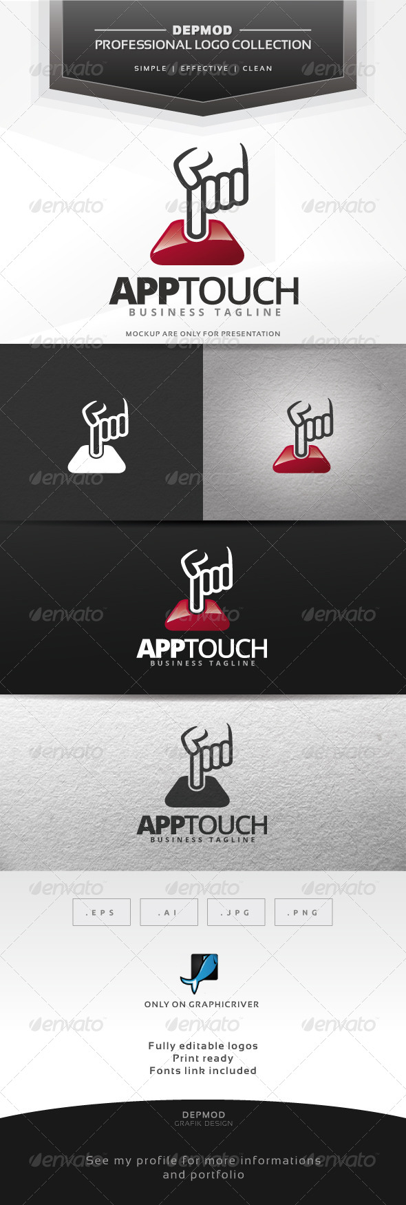 GraphicRiver App Touch Logo 7581162 GraphicRiver App Touch Logo 7581162