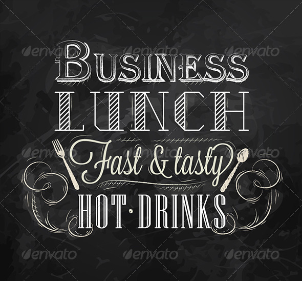 GraphicRiver Business Lunch Chalk Board 7581190 GraphicRiver Business Lunch Chalk Board 7581190