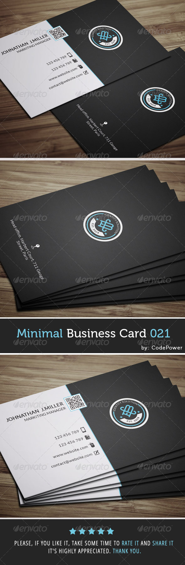 GraphicRiver Minimal Business Card 021 7581345 GraphicRiver Minimal Business Card 021 7581345