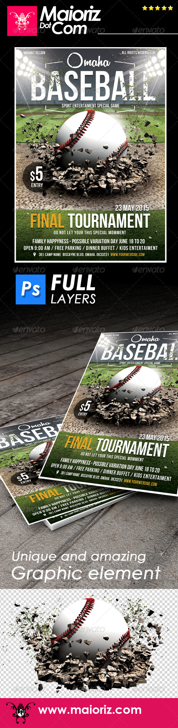 GraphicRiver Baseball Game Flyer Template 7581834 GraphicRiver Baseball Game Flyer Template 7581834