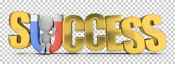 GraphicRiver 3D Small People Success Magnet 7582151 GraphicRiver 3D Small People Success Magnet 7582151