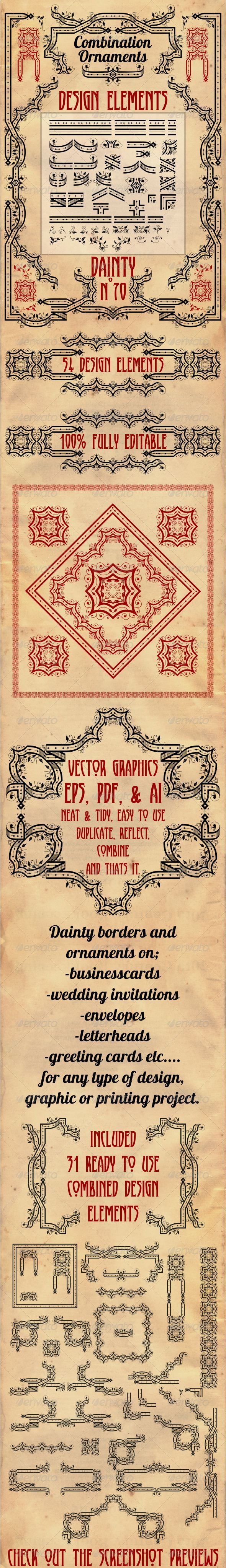 GraphicRiver Combination Ornaments Dainty 7584287 GraphicRiver Combination Ornaments Dainty 7584287