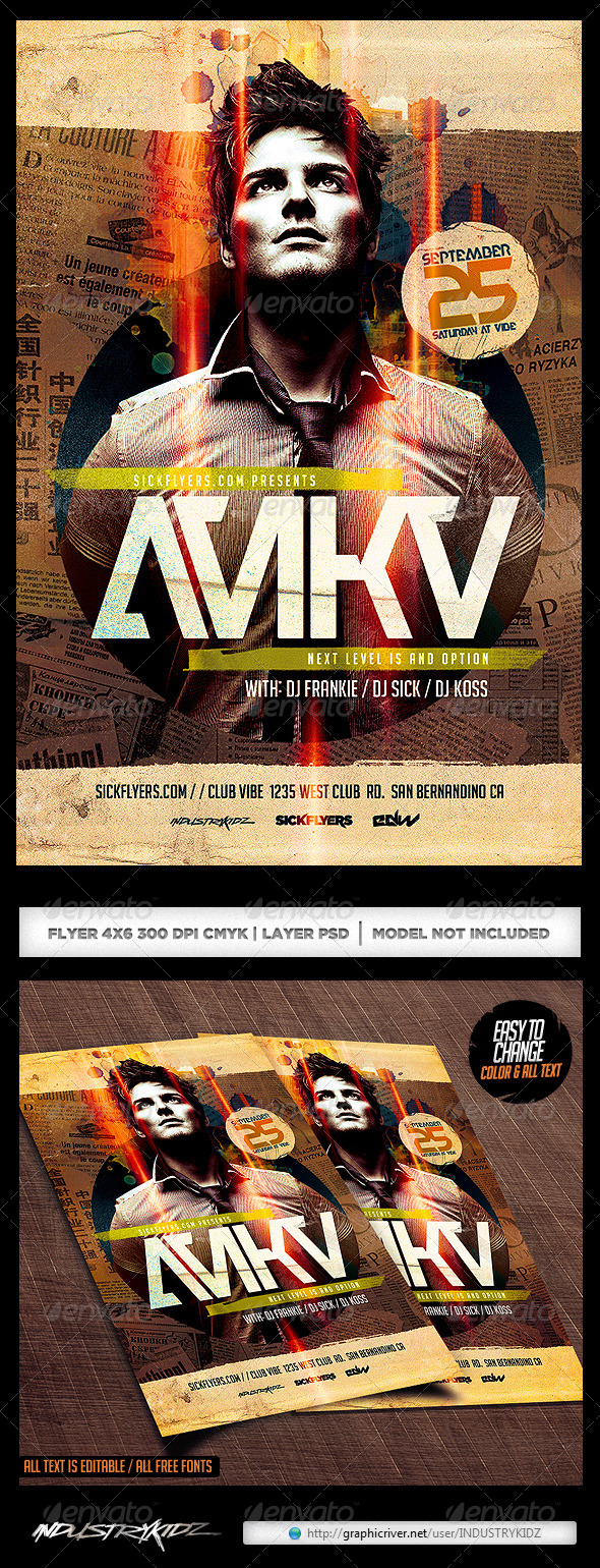 GraphicRiver Electro Dance Guest DJ Flyer Template PSD 7588381 GraphicRiver Electro Dance Guest DJ Flyer Template PSD 7588381