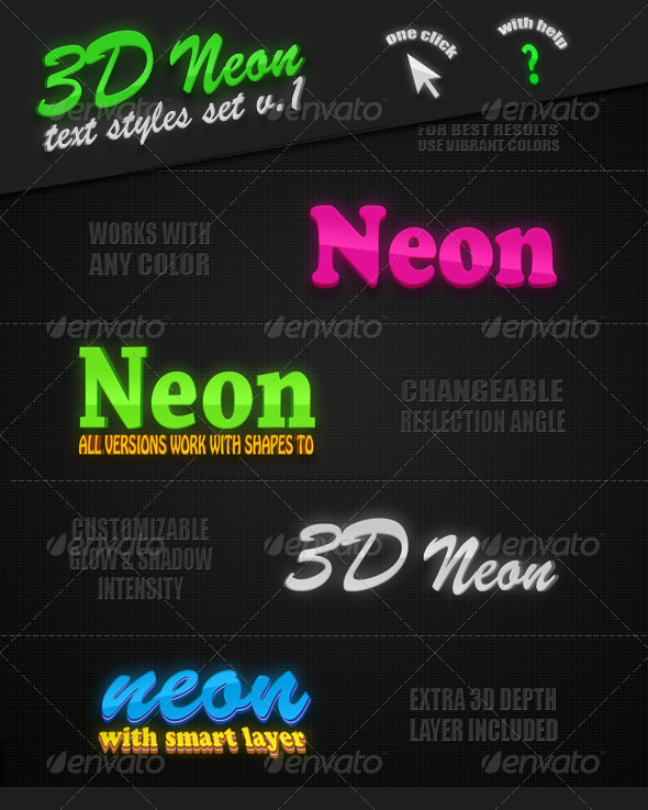 GraphicRiver 3D Neon Text Styles v.1 7564235 GraphicRiver 3D Neon Text Styles v.1 7564235