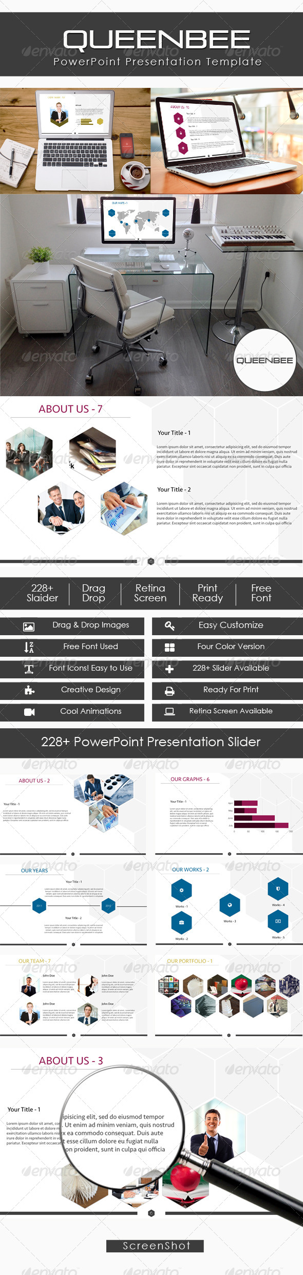GraphicRiver QueenBee Creative PowerPoint Templates 7591908 GraphicRiver QueenBee Creative PowerPoint Templates 7591908