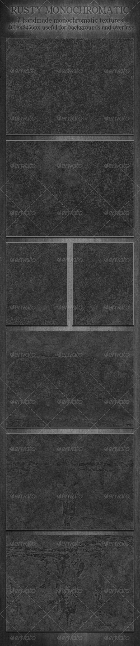 GraphicRiver Rusty Monochromatic Textures 7595366 GraphicRiver Rusty Monochromatic Textures 7595366