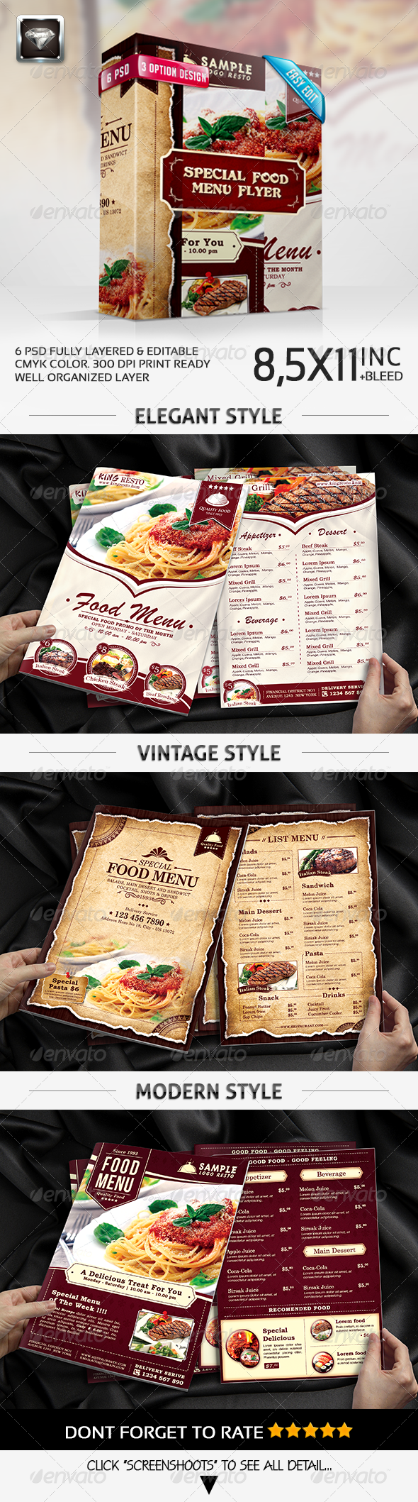 GraphicRiver Special Food Menu Flyer 7597926 GraphicRiver Special Food Menu Flyer 7597926