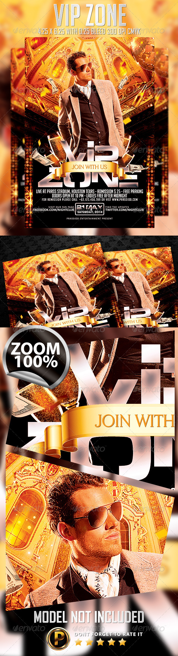 GraphicRiver Vip Zone Flyer Template 7598853 GraphicRiver Vip Zone Flyer Template 7598853