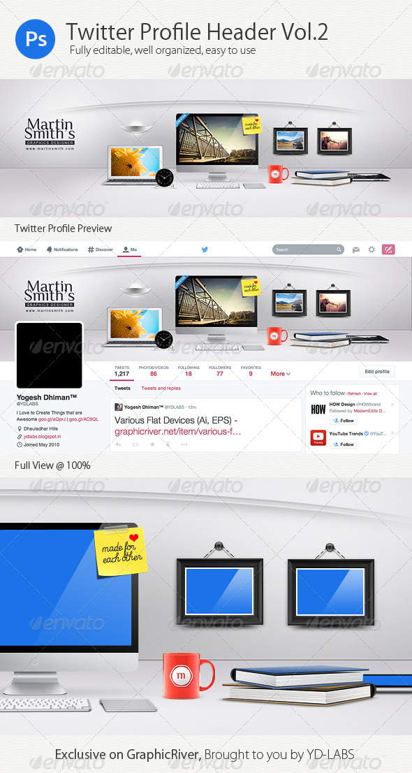 GraphicRiver Twitter Profile Header V2 7599618 GraphicRiver Twitter Profile Header V2 7599618