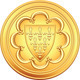 Vector gold coin French ecu obverse - 2