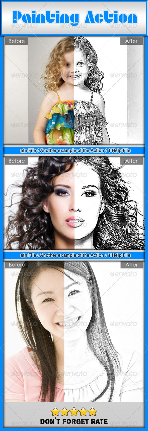 GraphicRiver Action Turn Photos into Paintings 7602510 GraphicRiver Action Turn Photos into Paintings 7602510
