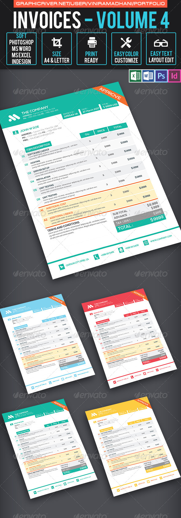 GraphicRiver Invoices Volume 4 7605633 GraphicRiver Invoices Volume 4 7605633