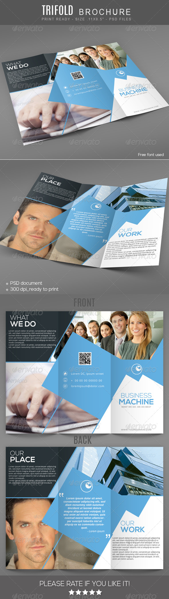 GraphicRiver Business machine Trifold Brochure 7606109 GraphicRiver Business machine Trifold Brochure 7606109