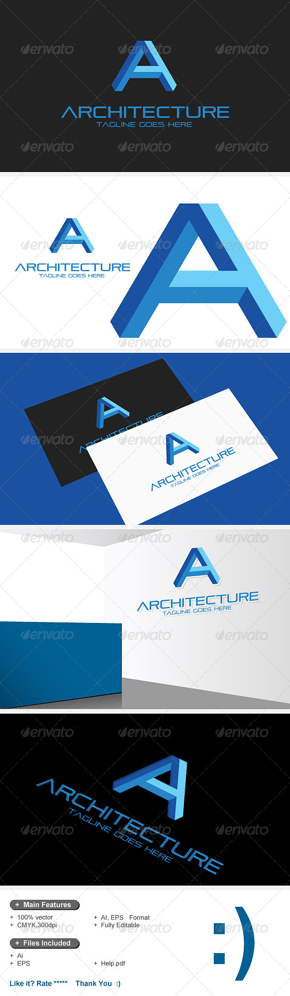 GraphicRiver A Letter & Architecture Logo 3D 7597132 GraphicRiver A Letter & Architecture Logo 3D 7597132