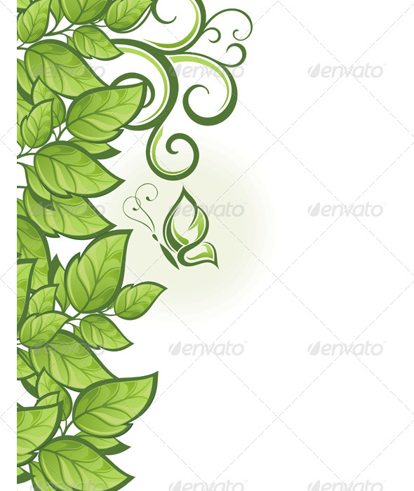 GraphicRiver Abstract Green Floral Background 7612391 GraphicRiver Abstract Green Floral Background 7612391