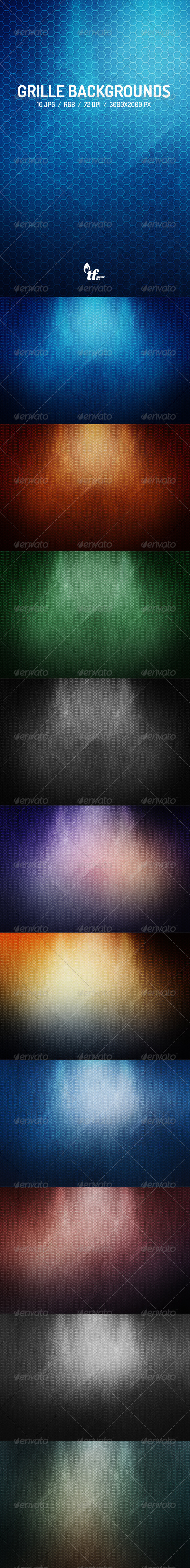 GraphicRiver Grille Backgrounds 7612585 GraphicRiver Grille Backgrounds 7612585