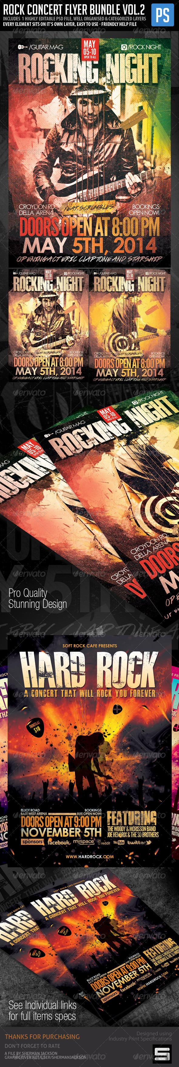 GraphicRiver Rock Concert Poster Flyer Bundle Vol.2 7612872 GraphicRiver Rock Concert Poster Flyer Bundle Vol.2 7612872