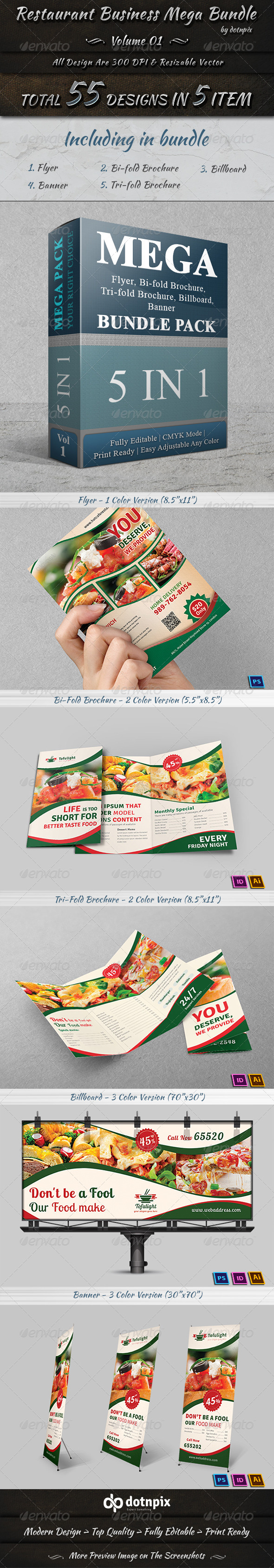 GraphicRiver Restaurant Business Mega Bundle Volume 1 7600782 GraphicRiver Restaurant Business Mega Bundle Volume 1 7600782