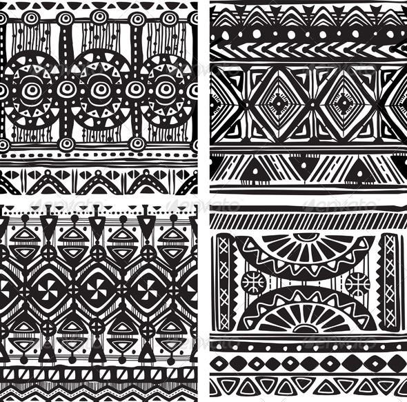 GraphicRiver Seamless Tribal Texture 7614997 GraphicRiver Seamless Tribal Texture 7614997