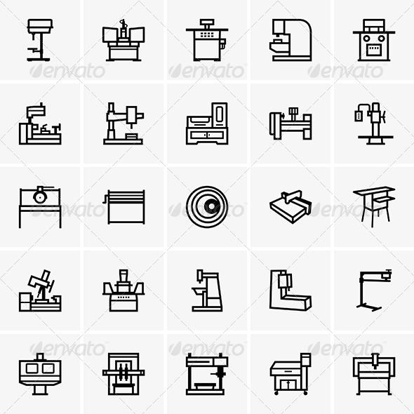 GraphicRiver Machine Tools 7620715 GraphicRiver Machine Tools 7620715
