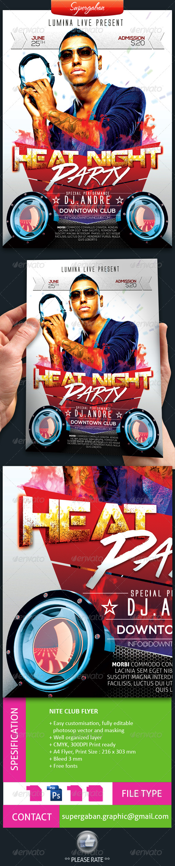 GraphicRiver Nite Club Flyer 7621622 GraphicRiver Nite Club Flyer 7621622