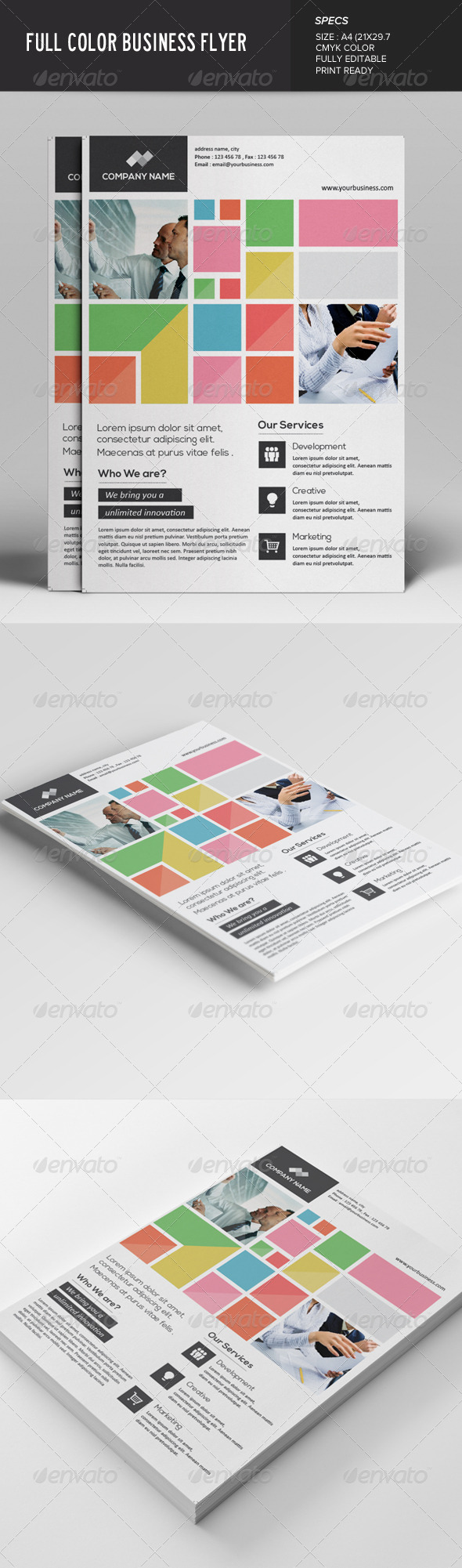 GraphicRiver Full Color Business Flyer 7622106 GraphicRiver Full Color Business Flyer 7622106