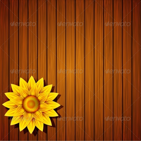 GraphicRiver Flower on Wooden Background 7627223 GraphicRiver Flower on Wooden Background 7627223