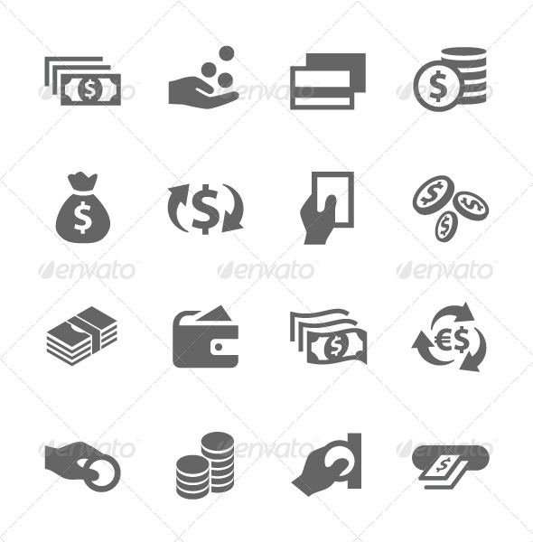 GraphicRiver Money Icons Set 7630673 GraphicRiver Money Icons Set 7630673