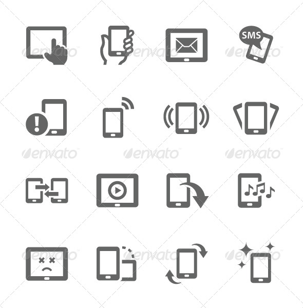 GraphicRiver Mobile Icons 7630678 GraphicRiver Mobile Icons 7630678