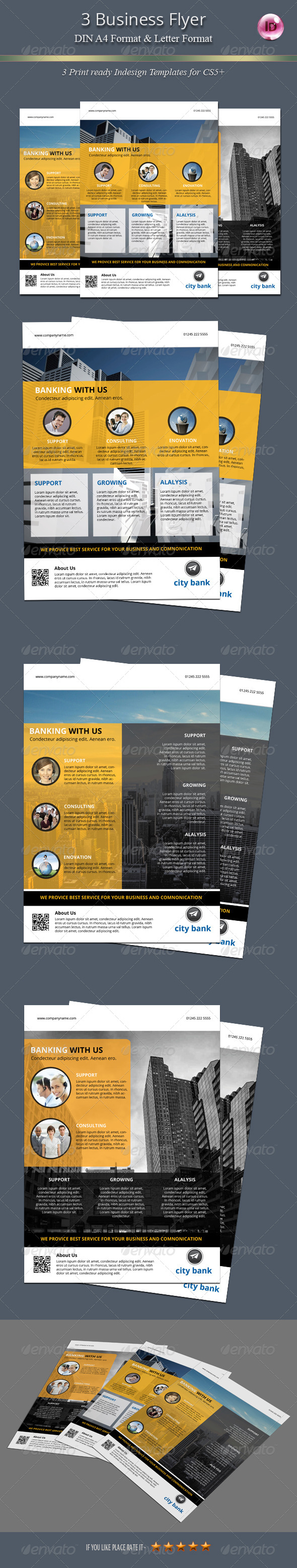 GraphicRiver 3 Business Flyer 7634004 GraphicRiver 3 Business Flyer 7634004