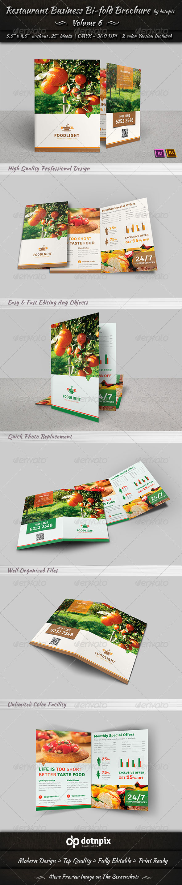 GraphicRiver Restaurant Business Bi-Fold Brochure Volume 6 7634837 GraphicRiver Restaurant Business Bi-Fold Brochure Volume 6 7634837
